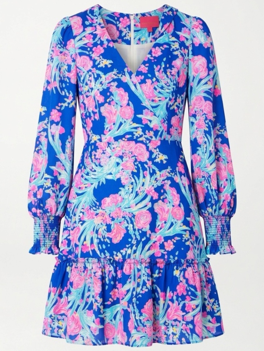 Lilly Pulitzer Rosie Stretch Dress Corsica Blue Toucan Party - size 8
